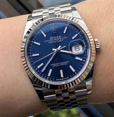 rolex datejust 36mm quadrante blu|rolex datejust 36mm for sale.